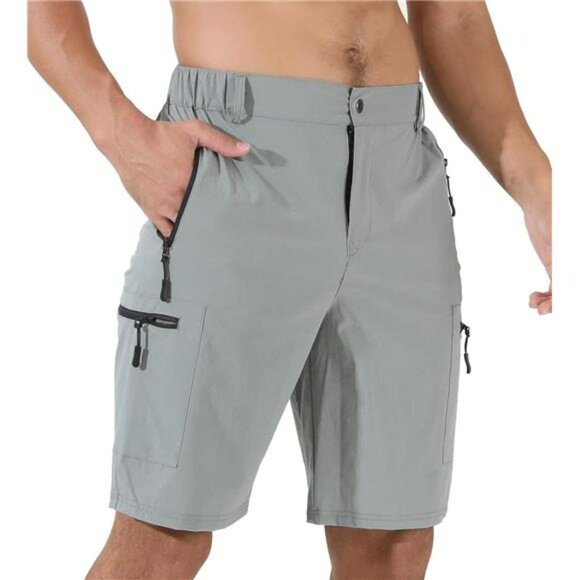 Suwangi Mens Quick Dry Hiking Cargo Shorts Outdoor Travel Golf Tactical